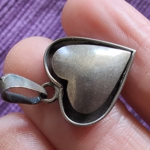 Antique Sterling Silver heart charm